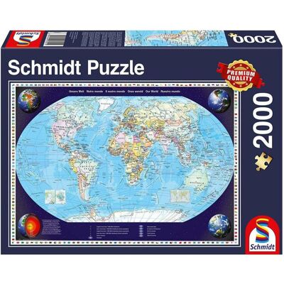 Schmidt Spiele Unsere Welt (2000 Teile) Schmidt Spiele Unsere Welt (2000 Teile)