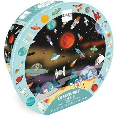 Scratch Puzzle 100 Stück - Entdeckung / Raum für Kinder Scratch Puzzle 100 Stück - Entdeckung / Raum für Kinder