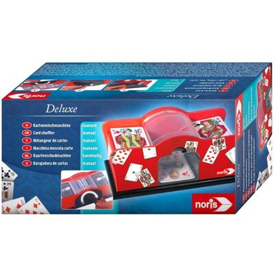 Noris Deluxe Karten-Mischmaschine manuell - Spiel rot Noris Deluxe Karten-Mischmaschine manuell - Spiel rot
