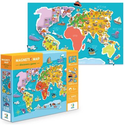 Dodo Magnetische Weltkarte Puzzle - Lernspielzeug für Kinder Dodo Magnetische Weltkarte Puzzle - Lernspielzeug für Kinder