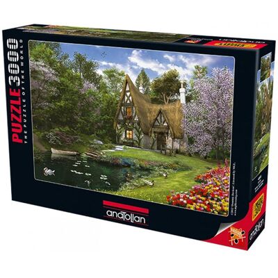 Anatolian 4900 puzzle 3000 pcs. The lake house in the spring (3000 Teile) Anatolian 4900 puzzle 3000 pcs. The lake house in the spring (3000 Teile)