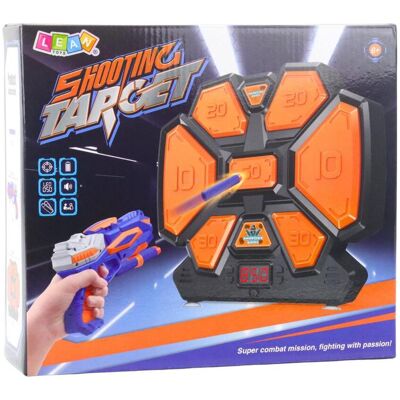 Lean Toys Arcade-Spielpistole Schaumstoff-Darts Elektronischer Dartscheibenzähler Lean Toys Arcade-Spielpistole Schaumstoff-Darts Elektronischer Dartscheibenzähler