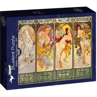 Bluebird Art Mucha - Vier Jahreszeiten, 1900 Puzzle - Puzzlespiel Bluebird Art Mucha - Vier Jahreszeiten, 1900 Puzzle - Puzzlespiel