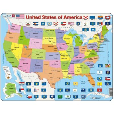Larsen - K12-GB - Vereinigte Staaten von Amerika - Gerahmt - Puzzle Larsen - K12-GB - Vereinigte Staaten von Amerika - Gerahmt - Puzzle