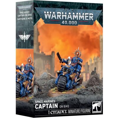 Games Workshop Warhammer 40k – Space Marine-Kapitän auf einem Motorrad (Kunststoff) Games Workshop Warhammer 40k – Space Marine-Kapitän auf einem Motorrad (Kunststoff)