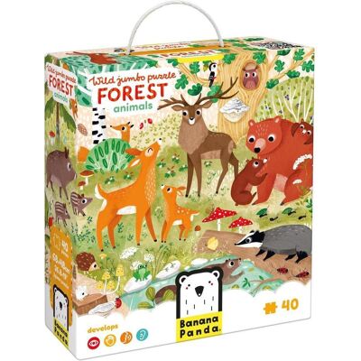 Wild Jumbo Puzzle - Waldtiere 3+ Puzzle Wild Jumbo Puzzle - Waldtiere 3+ Puzzle