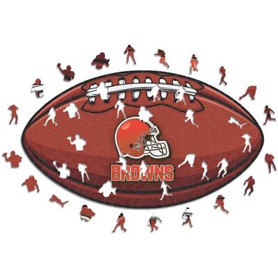 ICONIC Puzzles - Cleveland Browns - Holzpuzzle mit Logo S - Puzzle Typ ICONIC Puzzles - Cleveland Browns - Holzpuzzle mit Logo S - Puzzle Typ