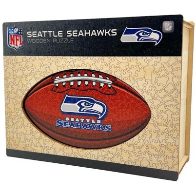 ICONIC Puzzles - NFL Seahawks Holzpuzzle 270 Teile - Football mit Logo - Groß ICONIC Puzzles - NFL Seahawks Holzpuzzle 270 Teile - Football mit Logo - Groß
