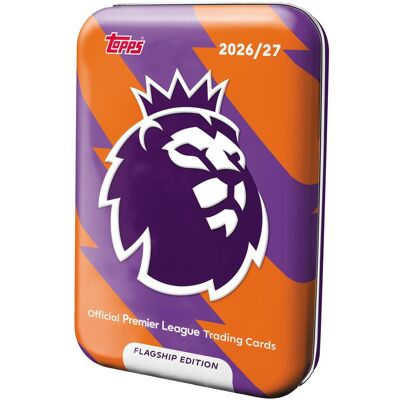 Topps Flagship Premier League Trading Cards 2026/2027 – MEGA TIN (Box Set & Collection) Topps Flagship Premier League Trading Cards 2026/2027 – MEGA TIN (Box Set & Collection)