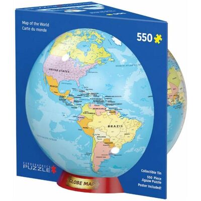 Eurographics Weltkarte Puzzle - 550 Teile in Blechdose Eurographics Weltkarte Puzzle - 550 Teile in Blechdose