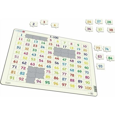 Larsen Puzzle Zählen bis 100 - 100 Teile (100 Teile) Larsen Puzzle Zählen bis 100 - 100 Teile (100 Teile)