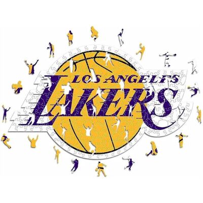 ICONIC Puzzles - Los Angeles Lakers Logo Holzpuzzle - 270 Teile - Für Fans ICONIC Puzzles - Los Angeles Lakers Logo Holzpuzzle - 270 Teile - Für Fans