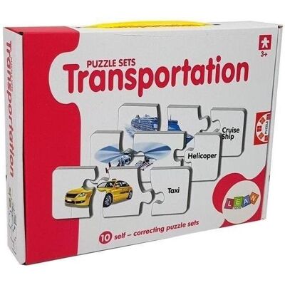 Lean Toys Pädagogisches Transportpuzzle 10 Teile (10 Teile) Lean Toys Pädagogisches Transportpuzzle 10 Teile (10 Teile)