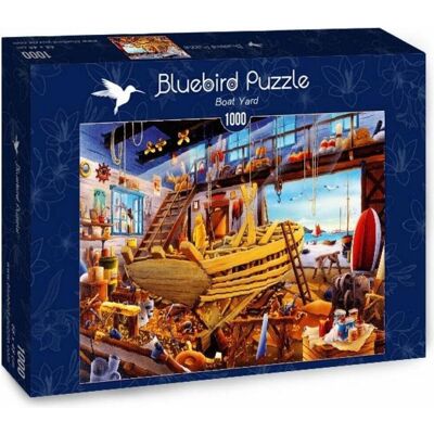 Bluebird Bootshafen Puzzle 1000 Teile - Puzzel Bluebird Bootshafen Puzzle 1000 Teile - Puzzel