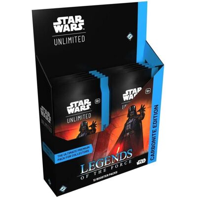 FFG Star Wars: Unlimited - Legends of the Force - Carbonite Booster Display -E- (Max.1 Stk p. K.) (Englisch, Booster Display) FFG Star Wars: Unlimited - Legends of the Force - Carbonite Booster Display -E- (Max.1 Stk p. K.) (Englisch, Booster Display)