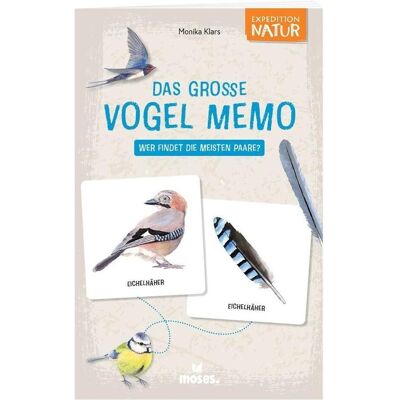 Moses Das grosse Vogel Memo - Wer findet die meisten Paare? (Deutsch, 2 - 4 Spieler) Moses Das grosse Vogel Memo - Wer findet die meisten Paare? (Deutsch, 2 - 4 Spieler)