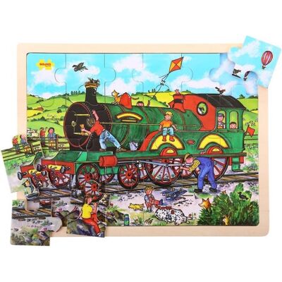 Bigjigs Toys Rahmenpuzzle Eisenbahn (24 Teile) Bigjigs Toys Rahmenpuzzle Eisenbahn (24 Teile)