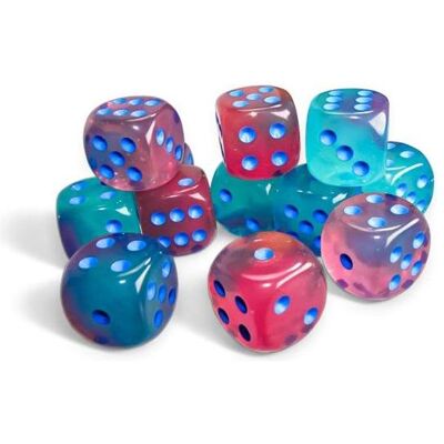 Chessex Würfel-Set Gemini - Leuchtend Grün-Pink / Blau Chessex Würfel-Set Gemini - Leuchtend Grün-Pink / Blau