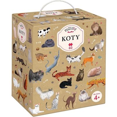 Czuczu Puzzle 60 Teile Katzen - Lehrreich & Spaß Czuczu Puzzle 60 Teile Katzen - Lehrreich & Spaß