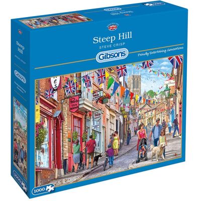 Gibsons G6229 Puzzle 1000 Teile Steep Hill - Puzzle Gibsons G6229 Puzzle 1000 Teile Steep Hill - Puzzle