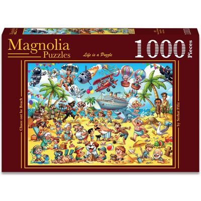 Magnolia Puzzle 1000 pieces Chaos on the Beach (1000 Teile) Magnolia Puzzle 1000 pieces Chaos on the Beach (1000 Teile)