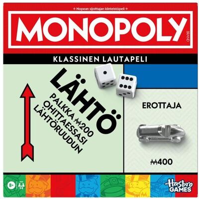 Monopoly Classic Refresh - Brettspiel mit Aufbewahrung & Größere Figuren Monopoly Classic Refresh - Brettspiel mit Aufbewahrung & Größere Figuren