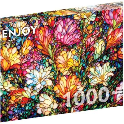 enjoy Puzzle, abstrakter Schaukasten, Blumengarten, 1000 Stück (1000 Teile) enjoy Puzzle, abstrakter Schaukasten, Blumengarten, 1000 Stück (1000 Teile)