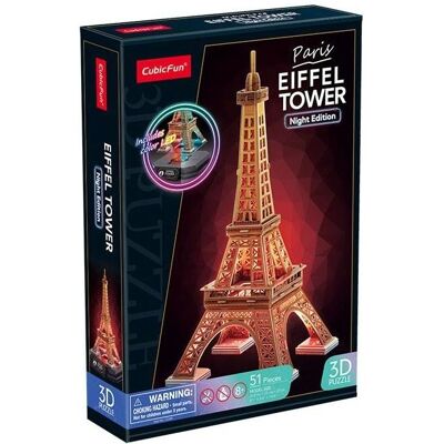 CUBICFUN Eiffelturm 3D Puzzle Nacht LED CUBICFUN Eiffelturm 3D Puzzle Nacht LED