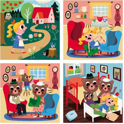 Vilac Goldlöckchen 4er Puzzle-Set - Lernspielzeug Vilac Goldlöckchen 4er Puzzle-Set - Lernspielzeug