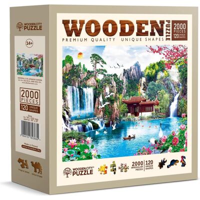 Wooden City Wasserfälle Puzzle - 2000 Teile Eco Wooden City Wasserfälle Puzzle - 2000 Teile Eco