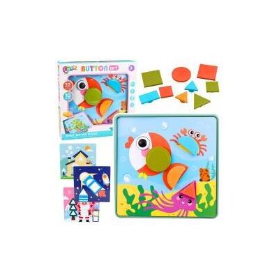 Lean Toys Kreatives geometrisches Puzzle-Mosaik-Lernpuzzle, 35 Teile. (35 Teile) Lean Toys Kreatives geometrisches Puzzle-Mosaik-Lernpuzzle, 35 Teile. (35 Teile)