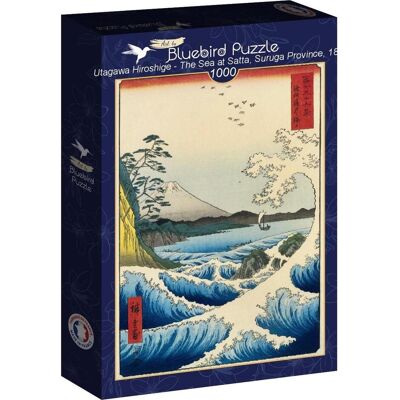 Bluebird Utagawa Hiroshige - Das Meer bei Satta - Puzzle Bluebird Utagawa Hiroshige - Das Meer bei Satta - Puzzle