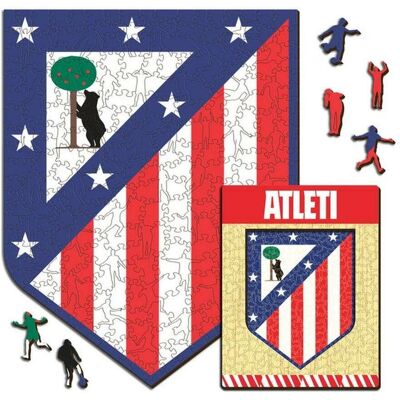 Iconic Atletico Madrid - Logo - Holz Puzzle Grösse S (150 Teile) (150 Teile) Iconic Atletico Madrid - Logo - Holz Puzzle Grösse S (150 Teile) (150 Teile)