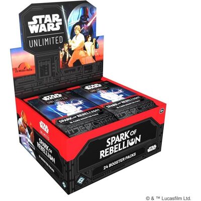 Disney Star Wars Cards Spark of Rebellion Booster 24er (Englisch, Booster Display) Disney Star Wars Cards Spark of Rebellion Booster 24er (Englisch, Booster Display)