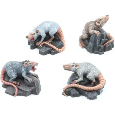 Tabletop-Art Miniaturen-Set Riesenratten 4 Teile (Metall) Tabletop-Art Miniaturen-Set Riesenratten 4 Teile (Metall)