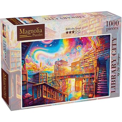 Magnolia Puzzle 1000 pieces Library City (1000 Teile) Magnolia Puzzle 1000 pieces Library City (1000 Teile)