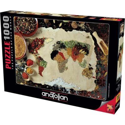 Anatolian Gewürzweltkarte Puzzle - 1000 Teile Anatolian Gewürzweltkarte Puzzle - 1000 Teile