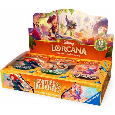 Ravensburger Lorcana Box 24 Buste: Lande Sconosciute ENG (Englisch, Booster Display) Ravensburger Lorcana Box 24 Buste: Lande Sconosciute ENG (Englisch, Booster Display)