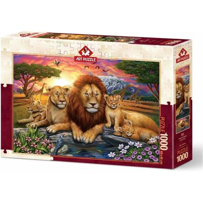 ART PUZZLE Löwenfamilie 1000-teiliger Puzzle - Puzzle ART PUZZLE Löwenfamilie 1000-teiliger Puzzle - Puzzle