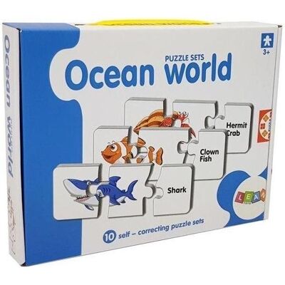 Lean Toys Ozean-Lernpuzzle 10 Teile (10 Teile) Lean Toys Ozean-Lernpuzzle 10 Teile (10 Teile)