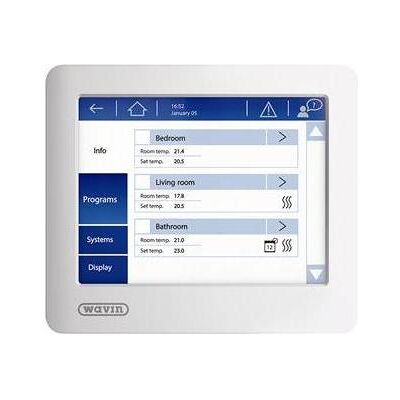 Wavin Sentio LCD Display, for styring og overblik over Sentio installationen, Thermostat Wavin Sentio LCD Display, for styring og overblik over Sentio installationen, Thermostat