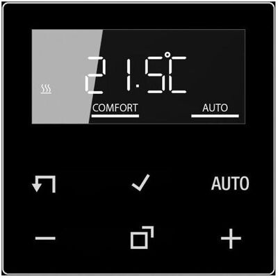 JUNG HOME BTA1791SW Raumthermostat-Display, Thermostat, Schwarz JUNG HOME BTA1791SW Raumthermostat-Display, Thermostat, Schwarz