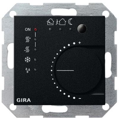 Gira 2100005, Thermostat, Schwarz Gira 2100005, Thermostat, Schwarz