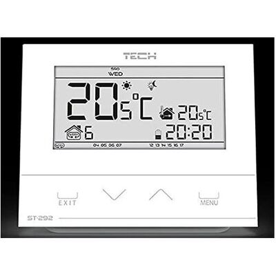 Tech Air ST-292V3 kabelgebundener Raumregler L-5 (3 mm Glas) weiss, Thermostat, Weiss Tech Air ST-292V3 kabelgebundener Raumregler L-5 (3 mm Glas) weiss, Thermostat, Weiss