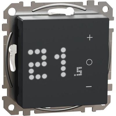 Schneider Electric Wiser Thermostat Anthracite, Thermostat, Schwarz Schneider Electric Wiser Thermostat Anthracite, Thermostat, Schwarz