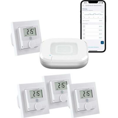 Homematic IP HmIP Set Raumklima 1xHAP-2,4xBWTH, Thermostat, Weiss Homematic IP HmIP Set Raumklima 1xHAP-2,4xBWTH, Thermostat, Weiss