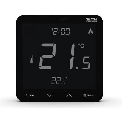 Tech Air Zweistufiger kabelgebundener Raumregler R-10s Plus für L-10-Leiste, schwarz STR10SPBK, Thermostat, Schwarz Tech Air Zweistufiger kabelgebundener Raumregler R-10s Plus für L-10-Leiste, schwarz STR10SPBK, Thermostat, Schwarz