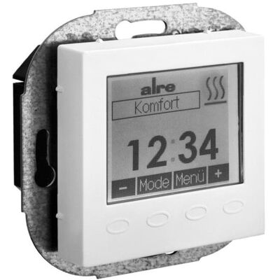 ALRE Digitaler Flächentemp. Regler 55x55 reinw. matt, Thermostat, Weiss ALRE Digitaler Flächentemp. Regler 55x55 reinw. matt, Thermostat, Weiss