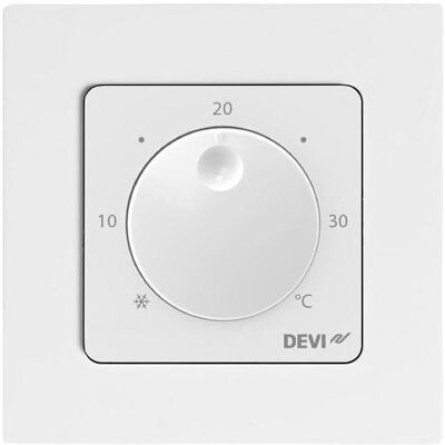 Devi Raumthermostat, Thermostat, Grau, Weiss Devi Raumthermostat, Thermostat, Grau, Weiss