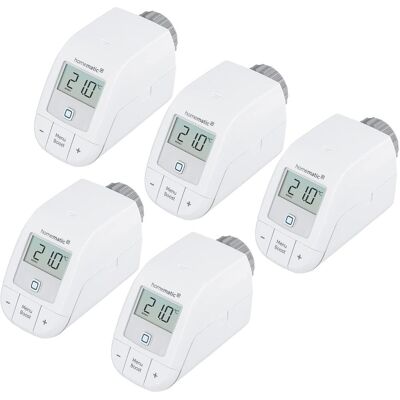 Homematic IP Set Heizkörperthermostate 5x eTRV-B-2, Thermostat, Weiss Homematic IP Set Heizkörperthermostate 5x eTRV-B-2, Thermostat, Weiss